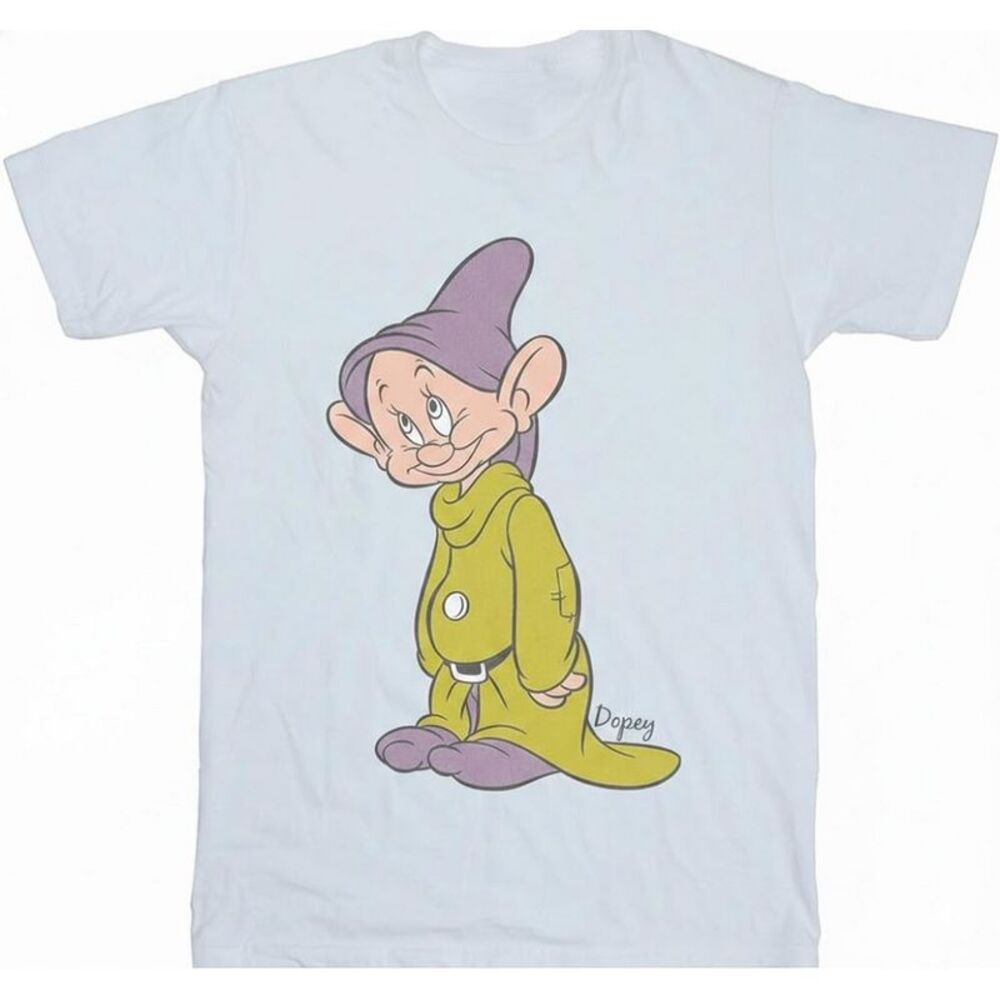 Disney Classics Mens Dopey Cotton T-Shirt / White